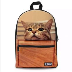 3D Cat Backpack Stunning Pets HEADS UP