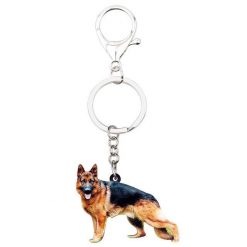 3D German Shepherd Necklace, Key Chain and Earrings Glamorous Dogs 