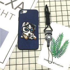 3D pet iPhone 7 7plus 8 8plus & X covers Stunning Pets style 5 for iphone 6 6s Case & Strap