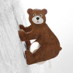 3D Pet Toilet Paper Holder Stunning Pets Brown bear 
