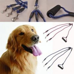 3-IN-1LEASH™: A Multiple Dog Walking Leash Pets Plum Coco L Blue