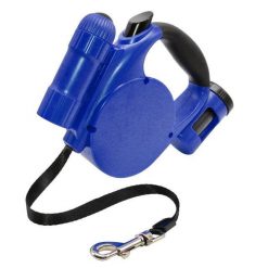 3 in 1 Retractable LED Dog Leash | Best Gift for Dog Parents August Test GlamorousDogs Blue 4.5 M 