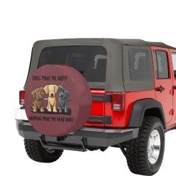 Dogs make me Happy Wheel Cover 6