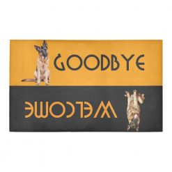 GSD Goodbye- Welcome mat 30" x 18" 5