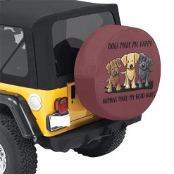 Dogs make me Happy Wheel Cover 7