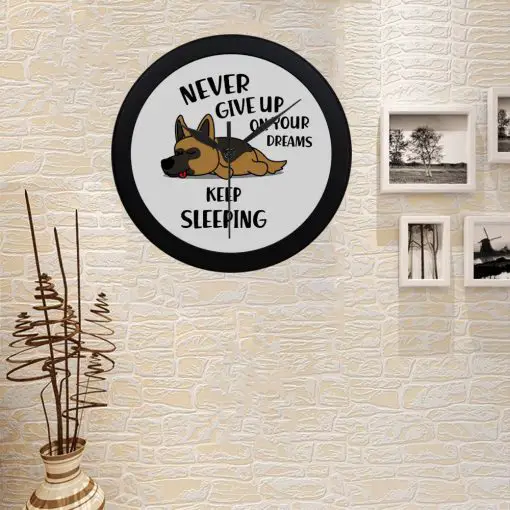 Never Give Up on Your Dreams Wall Clock 4