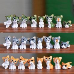 8pc Cats Miniature Decoration Stunning Pets 