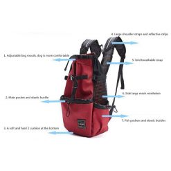 Hands-free Adjustable Pet Backpack Carrier 4