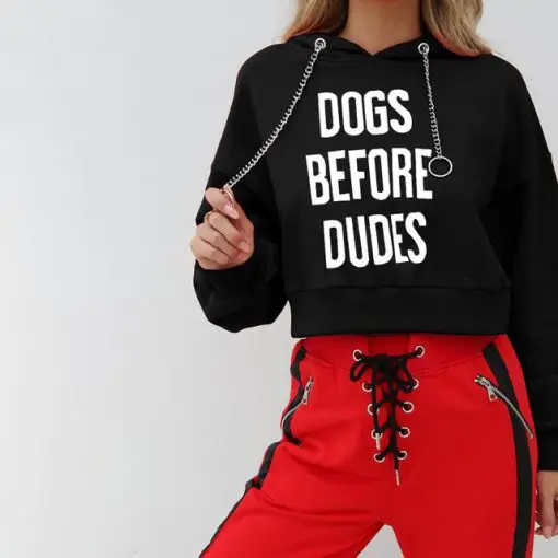 Dogs Before Dudes Crop Top 2