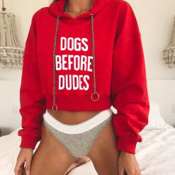 Dogs Before Dudes Crop Top 9