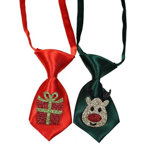 10 Adjustable Christmas Neck Ties For Puppies (soft and colorful) 4