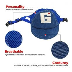 Adjustable Baseball Dog Hat |Best Gift for Dog Lovers August Test GlamorousDogs