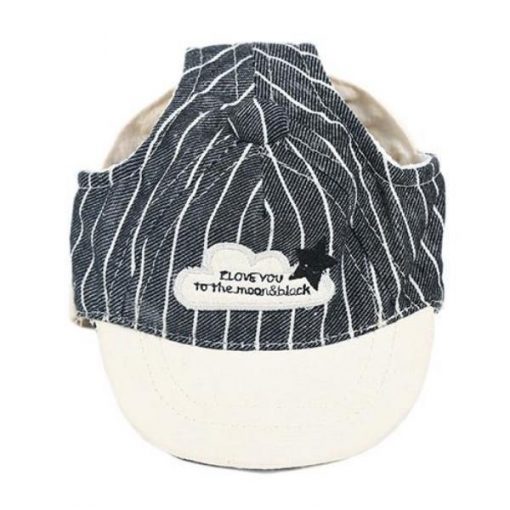Adjustable Baseball Dog Hat |Best Gift for Dog Lovers August Test GlamorousDogs S Black Stripe