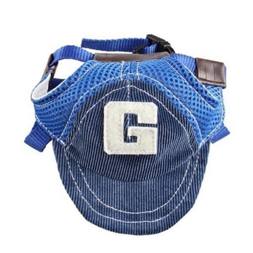 Adjustable Baseball Dog Hat |Best Gift for Dog Lovers August Test GlamorousDogs S Blue