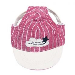 Adjustable Baseball Dog Hat |Best Gift for Dog Lovers August Test GlamorousDogs S Pink Sripe 