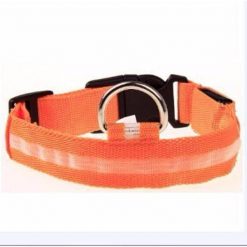 Adjustable LED Dog Collar to Keep Dogs Safe | ???? FREE ???? LED Collar Stunning Pets Orange L 