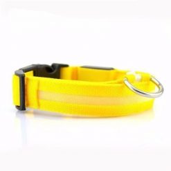 Adjustable LED Dog Collar to Keep Dogs Safe | ???? FREE ???? LED Collar Stunning Pets Yellow L 