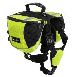 Adjustable Saddle Bag for Dogs GlamorousDogs S Green 