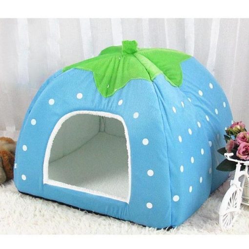 Adorable Dog Igloo Tent for Winter Stunning Pets Blue 26x26x28cm