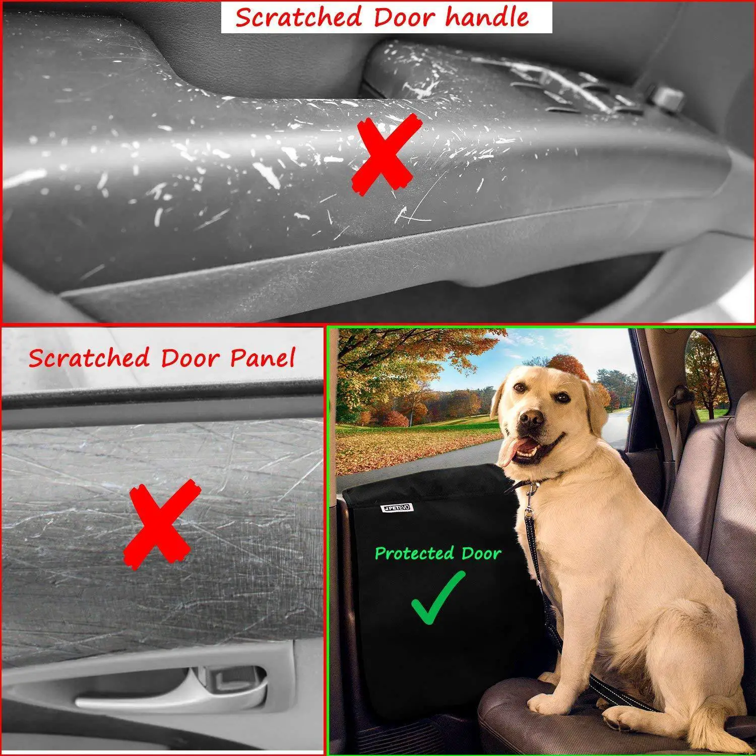 Dog Car Door Protector Pet Car Door Protector