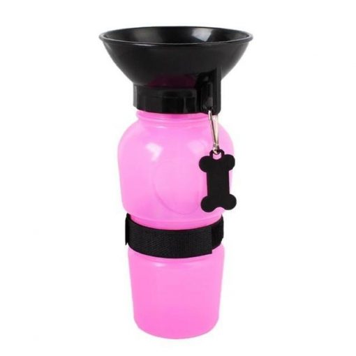 Auto Dog Mug| Dog Portable Water Bottle Stunning Pets Pink 500ml