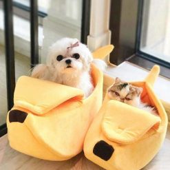 Banana shaped Pet Bed Stunning Pets