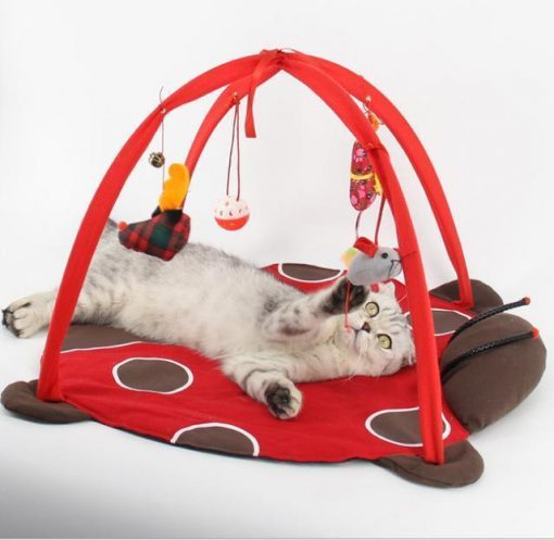 Bed Tent with Toys for Cats Stunning Pets Red M