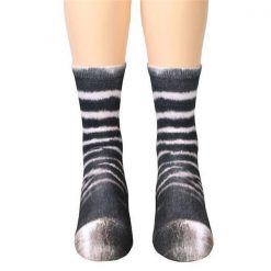 Best Realistic Animal Paw Socks Socks GlamorousDogs Zebras 