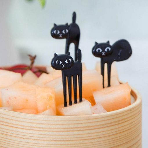 Black Cat Fork – 6 Pieces Pack Stunning Pets