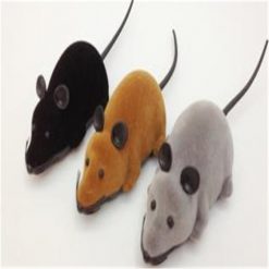 Black Funny Cat Toy Wireless RC Gray Rat Mice Stunning Pets 
