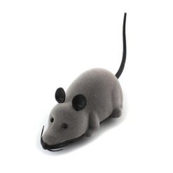 Black Funny Cat Toy Wireless RC Gray Rat Mice Stunning Pets B 