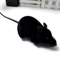 Black Funny Cat Toy Wireless RC Gray Rat Mice Stunning Pets C 