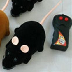 Black Funny Cat Toy Wireless RC Gray Rat Mice Stunning Pets D 