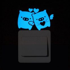 Blue-light Glow in the Dark Decoration Sticker Stunning Pets 008 Pigs Lover 