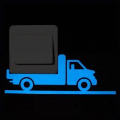 Blue-light Glow in the Dark Decoration Sticker Stunning Pets 010 Truck 