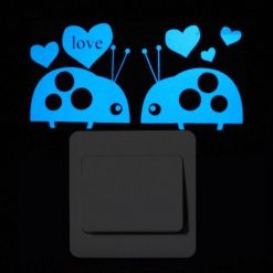Blue-light Glow in the Dark Decoration Sticker Stunning Pets 012 Ladybug Lover 