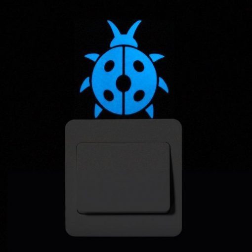 Blue-light Glow in the Dark Decoration Sticker Stunning Pets 015 Ladybird