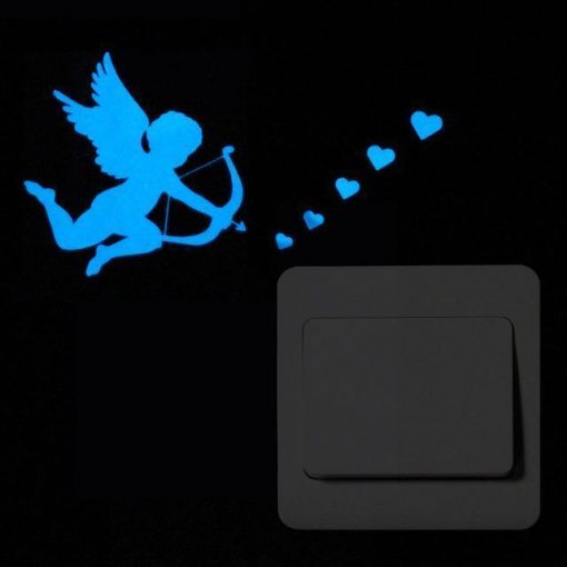 Blue-light Glow in the Dark Decoration Sticker Stunning Pets 020 Cupid