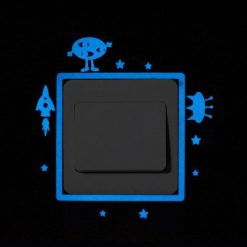 Blue-light Glow in the Dark Decoration Sticker Stunning Pets 023 Aliens 