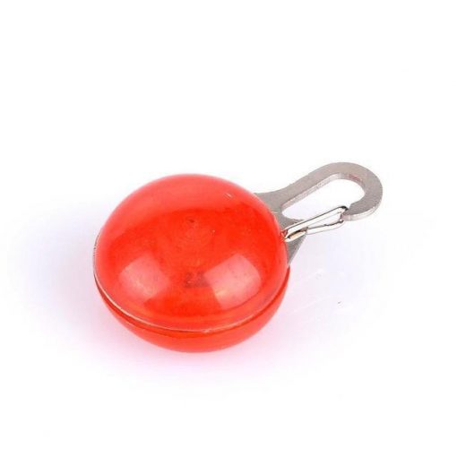 Bright Dog / Cat LED Night Safety Flash Light for Collars Stunning Pets Red M