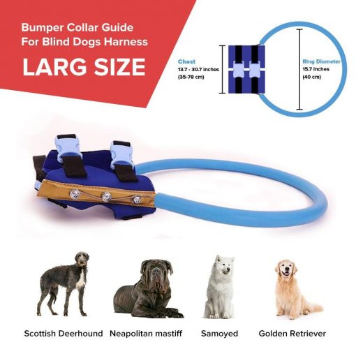 Bumper Collar Guide For Blind Dogs Harness Bumer collar GlamorousDogs L