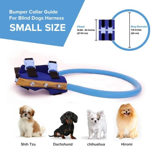 Bumper Collar Guide For Blind Dogs Harness Bumer collar GlamorousDogs S