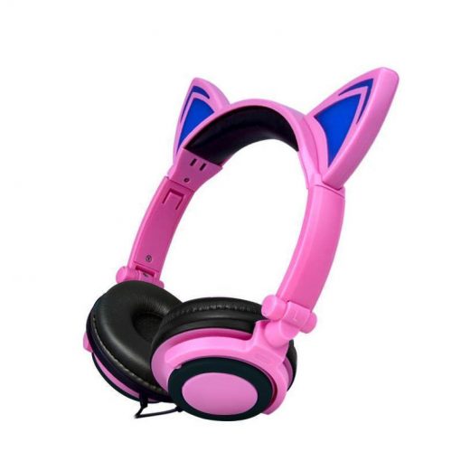 Cat Ear Headphone with Glowing LED Light Stunning Pets