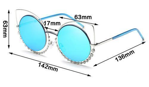 Cat Eye Mirror Sunglasses Stunning Pets