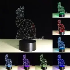 Cat Inspired Illusion Lamp Glamorous Dogs Shop - Glamorous Accessories for Your Dog + FREE SHIPPING