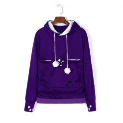 Cat Pouch Hoodie| Cat Pouch Sweater Outfit Stunning Pets S purple 