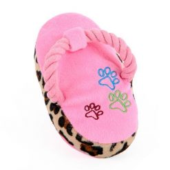 Chewable Squeaky Slipper-shaped Toy Stunning Pets Pink M 