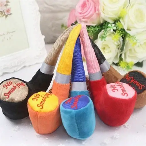 Chew Pipe Shaped Squeaky Plush Toy for Pets Dog Toy Cozy Living Store