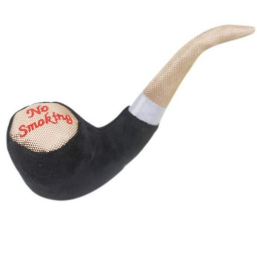 Chew Pipe Shaped Squeaky Plush Toy for Pets Dog Toy Cozy Living Store Black 2x8 inch