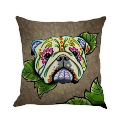 Christmas Colorful Linen Cushion Cover Stunning Pets 45x45cm 22 